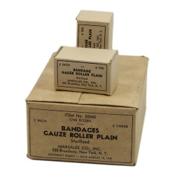 Bandage, Gauze, Roller, Plain, Marsales Co., Inc., Item No. 20040, 1942