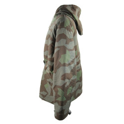 Parka réversible allemande, camouflée, grand éclat