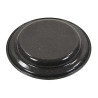 Assiette, émaillée, noire Assiette, émaillée, noire