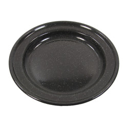 Service, 12 pieces, Metal enameled, Black