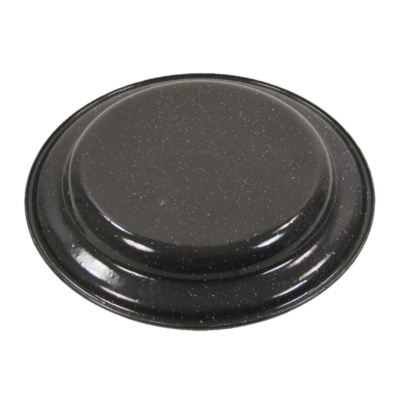 Service, Metal, Enameled, Black, 12-Piece
