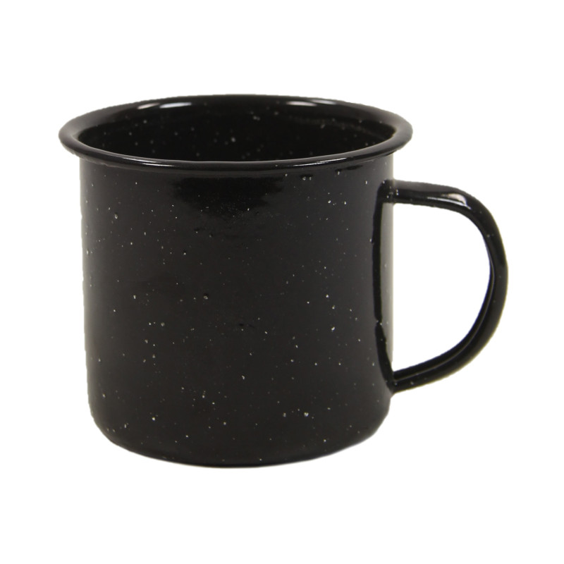 Service, Metal, Enameled, Black, 12-Piece