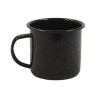 Service, Metal, Enameled, Black, 12-Piece Service, Metal, Enameled, Black, 12-Piece