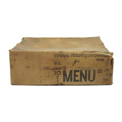 Box, Ration, Ten-in-One, Menu 3, 1944