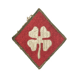 Patch, 4th Army, Green Back, OD border, 1943