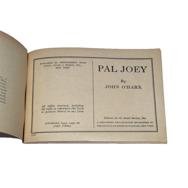 Roman, US Army, Pal Joey, 1940