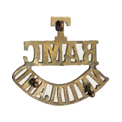 Brass title, North Midland Field Ambulance Royal Army Medical Corps, WWI