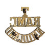 Title en laiton, North Midland Field Ambulance Royal Army Medical Corps, WWI