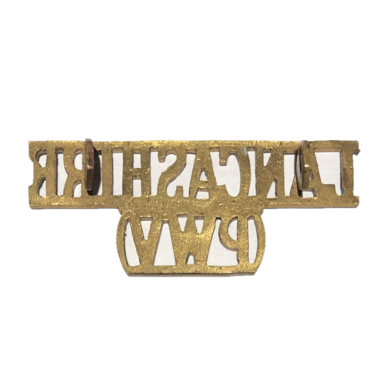 Brass title, South Lancashire Regiment (The Prince of Wales's Volunteers), WWI