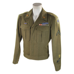 Blouson Ike, Pfc. James Solley, Co. C, 319th Inf. Reg., 80th Infantry Division, ETO