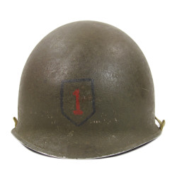 Helmet, M1, 1st Infantry Division, North Africa, Sicily, Normandy