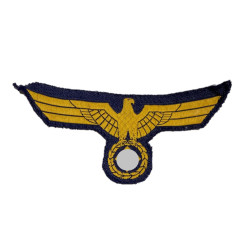 Aigle de poitrine Kriegsmarine, BeVo, fond bleu