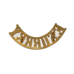 Brass title, East Surrey Regiment, WWI