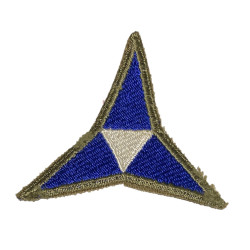 Insigne, US Army, III Corps, bord et dos vert, 1943