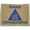 Insignia, Radio Commentator, US Non-Combatants