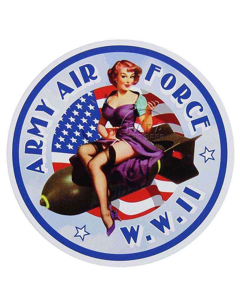 Autocollant, Pin Up AAF Paratrooper