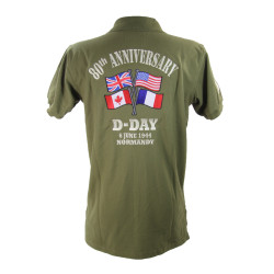 Shirt, Polo, Short-Sleeved, OD, 80th Anniversary of D-Day
