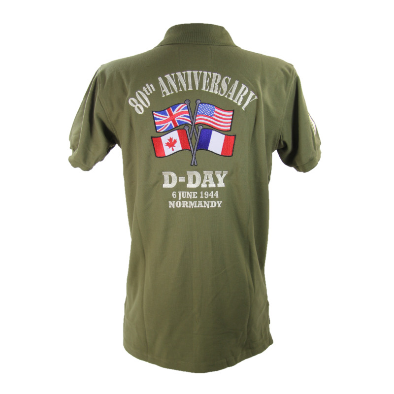 Shirt, Polo, Short-Sleeved, OD, 80th Anniversary of D-Day