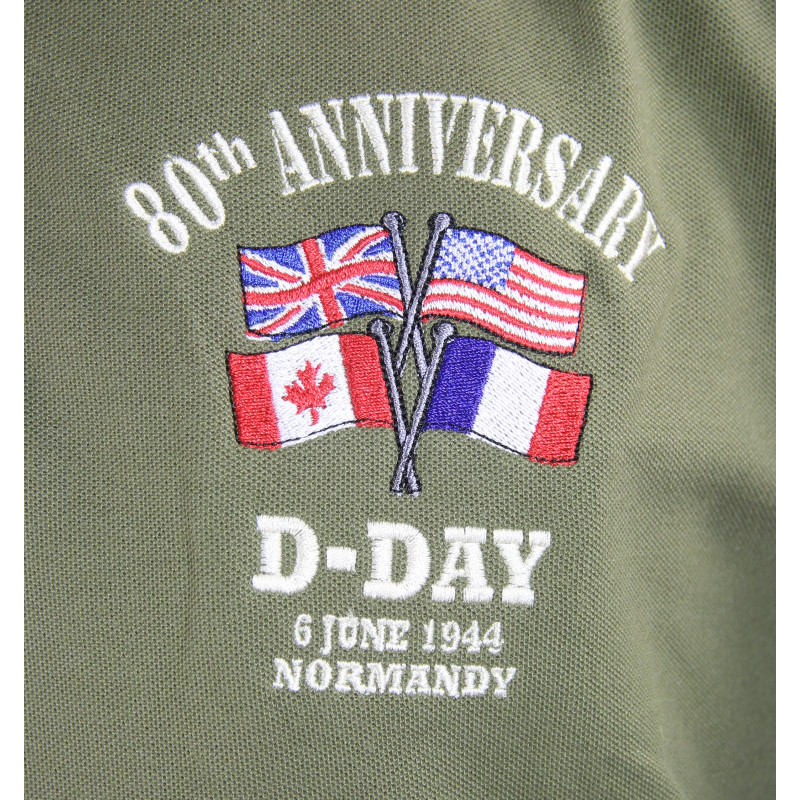 Shirt, Polo, Short-Sleeved, OD, 80th Anniversary of D-Day