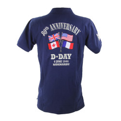 Shirt, Polo, Short-Sleeved, Navy Blue, 80th Anniversary of D-Day