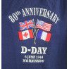 Polo bleu marine, 80e anniversaire du Débarquement