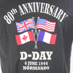 Shirt, Polo, Short-Sleeved, Black, 80th Anniversary of D-Day