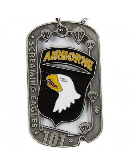 Plaque d'identité, 101e Airborne, Screaming Eagle