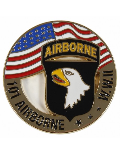 Pièce commémorative, 101e Airborne drapeau