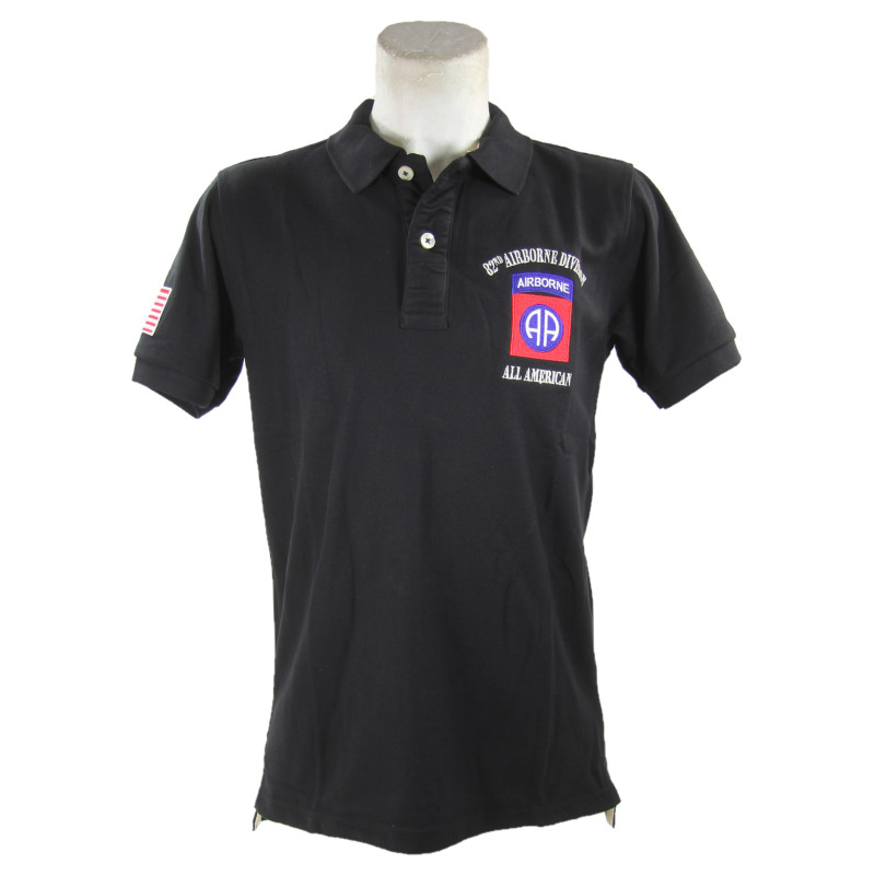 Polo, black, 82nd Airborne Division, type I
