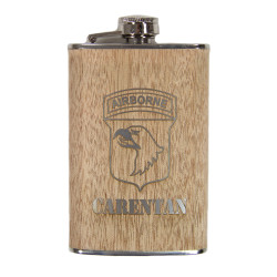 Flask, 101st Airborne, Wood, Carentan