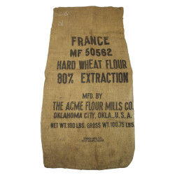 Sac à farine, US, Hard Wheat Flour, THE ACME FLOUR MILLS CO., Normandie