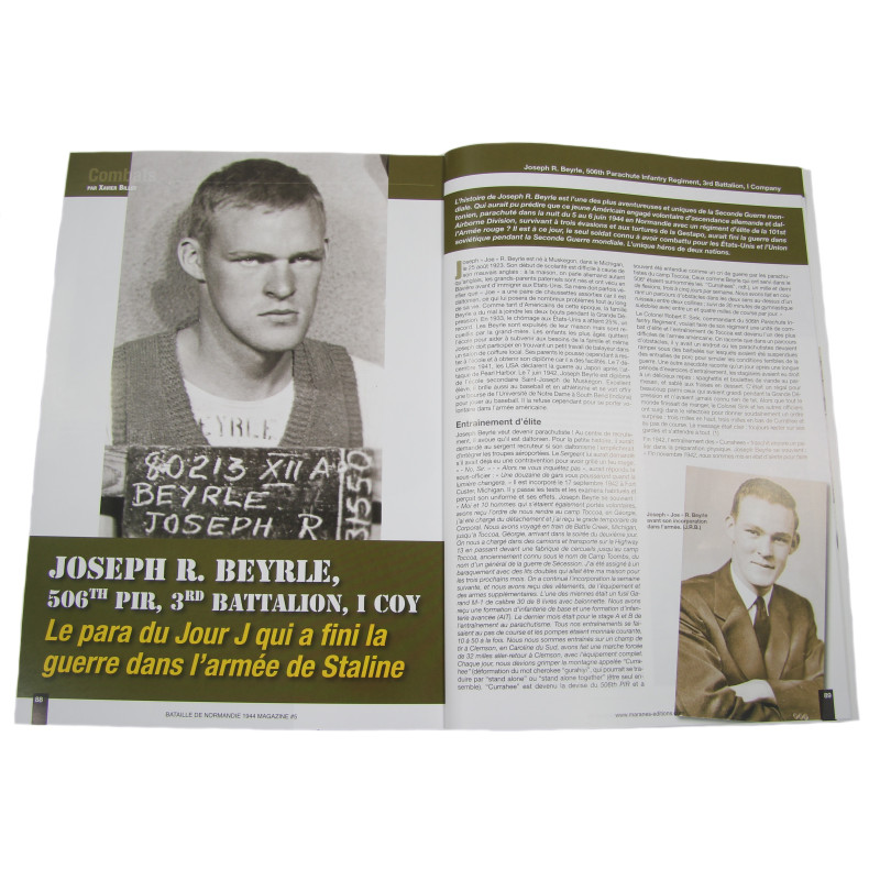 Magazine N° 5 - Bataille de Normandie 1944 - Joe Beyrle, 506th PIR, 101st Airborne
