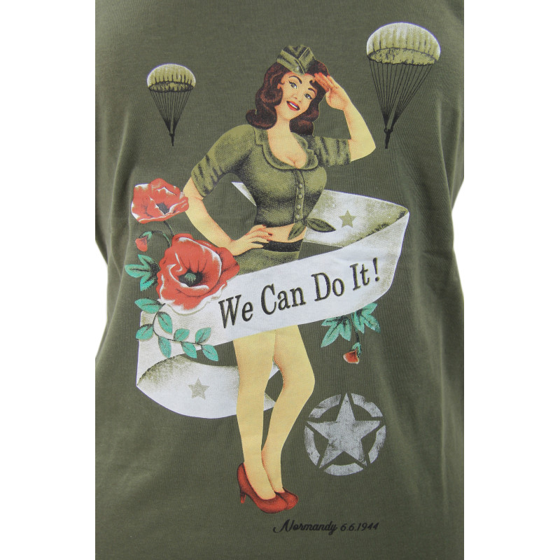 T-shirt, femme, Pin-up