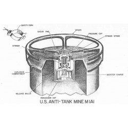 Mine antichar M1A1, US Army, 1943 (inerte)