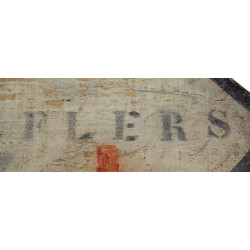 Sign, Wooden, German, Rotes Kreuz, Flers, Normandy