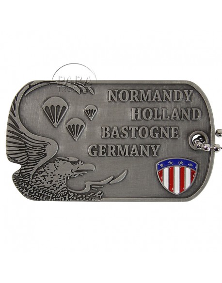 Plaque d'identité D-Day, 101e Airborne