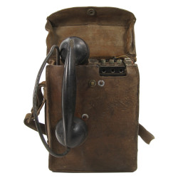Telephone, Field, EE-8-B, with Leather Case, Normandy
