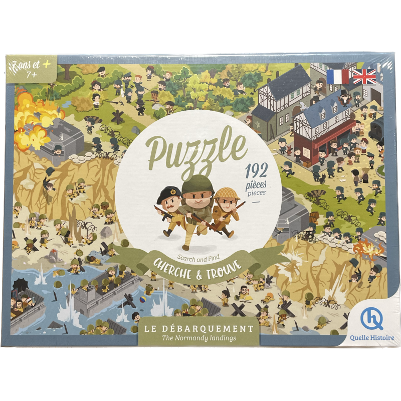 Puzzle, search and find, The Normandy landings