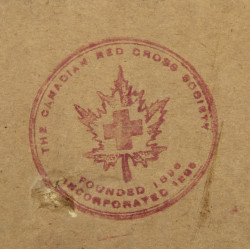 Carton, Canadian Red Cross, colis alimentaire, prisonniers de guerre