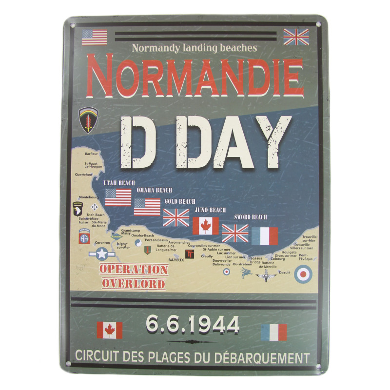 Plaque en métal, Circuit des plages