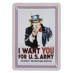 Tin Sign, I WANT YOU FOR U.S.ARMY