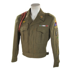Jacket, Ike, Cpl. Carl Swanson, Combat Leader, 2nd Armored Division, ETO