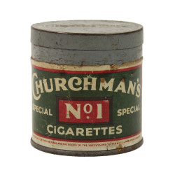 Tin, Cigarette, Ration, British, CHURCHMAN'S No. 1