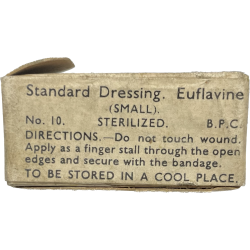 Pansement britannique, Standard Dressing Euflavine Small, No. 10