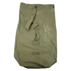 Sac paquetage (Duffle Bag) US Navy, S1c George Hilton, LCI-356, Iwo Jima & Okinawa