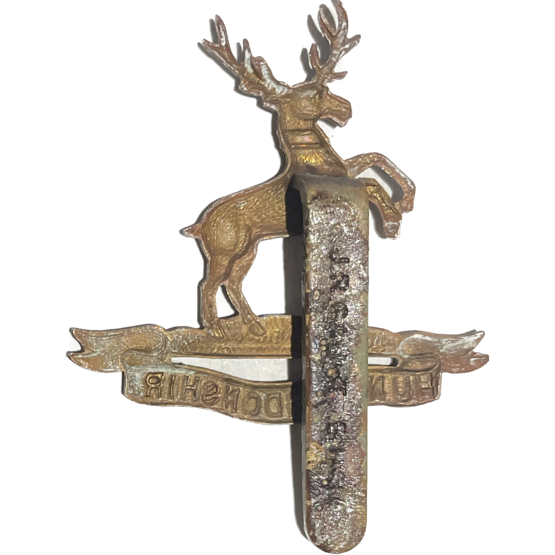 Cap Badge, The Huntingdonshire Regiment, J.R. Gaunt BHM