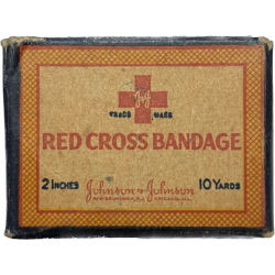 Bandage, Red Cross, Gauze, Roller, Johnson & Johnson, 2in x 10yds