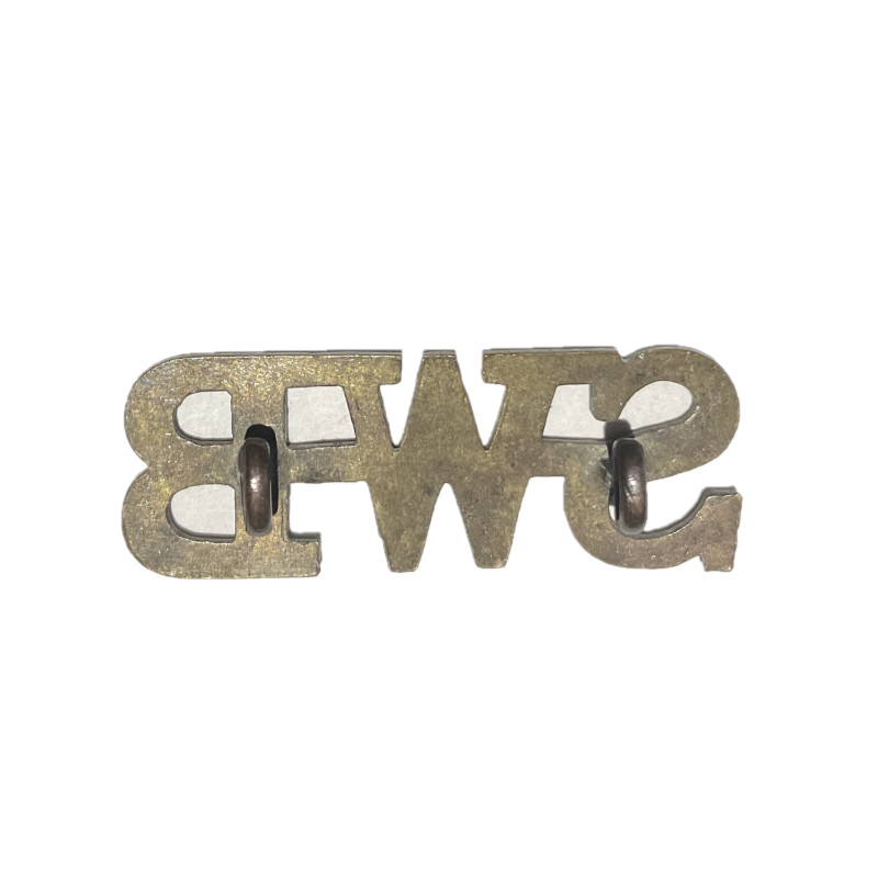 Brass title, The South Wales Borderers, WWI