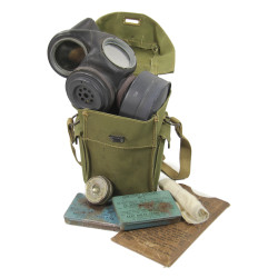 Masque à gaz britannique, complet, 1943-1944