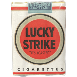 Cigarettes, Lucky Strike, White